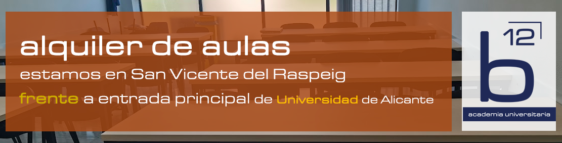 Alquiler de aulas para formación en San Vicente del Raspeig - Alicante